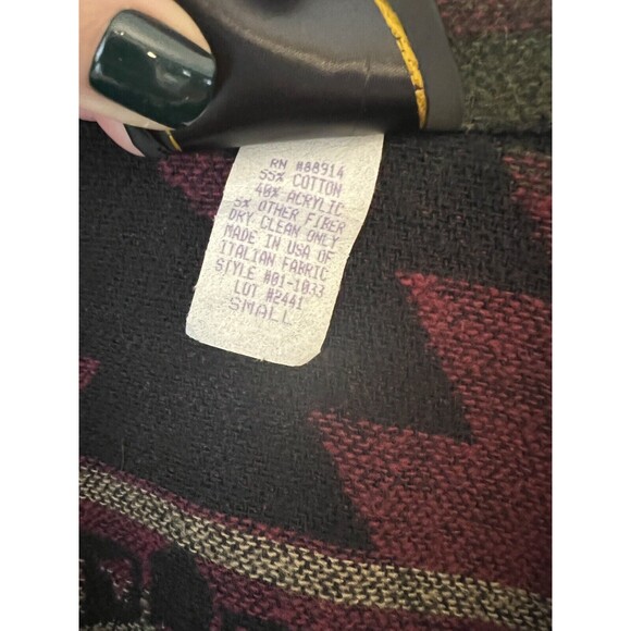 Vintage David Paul Navajo Aztec Blazer Size Small Yellowstone Crop Southwest - Picture 4 of 5